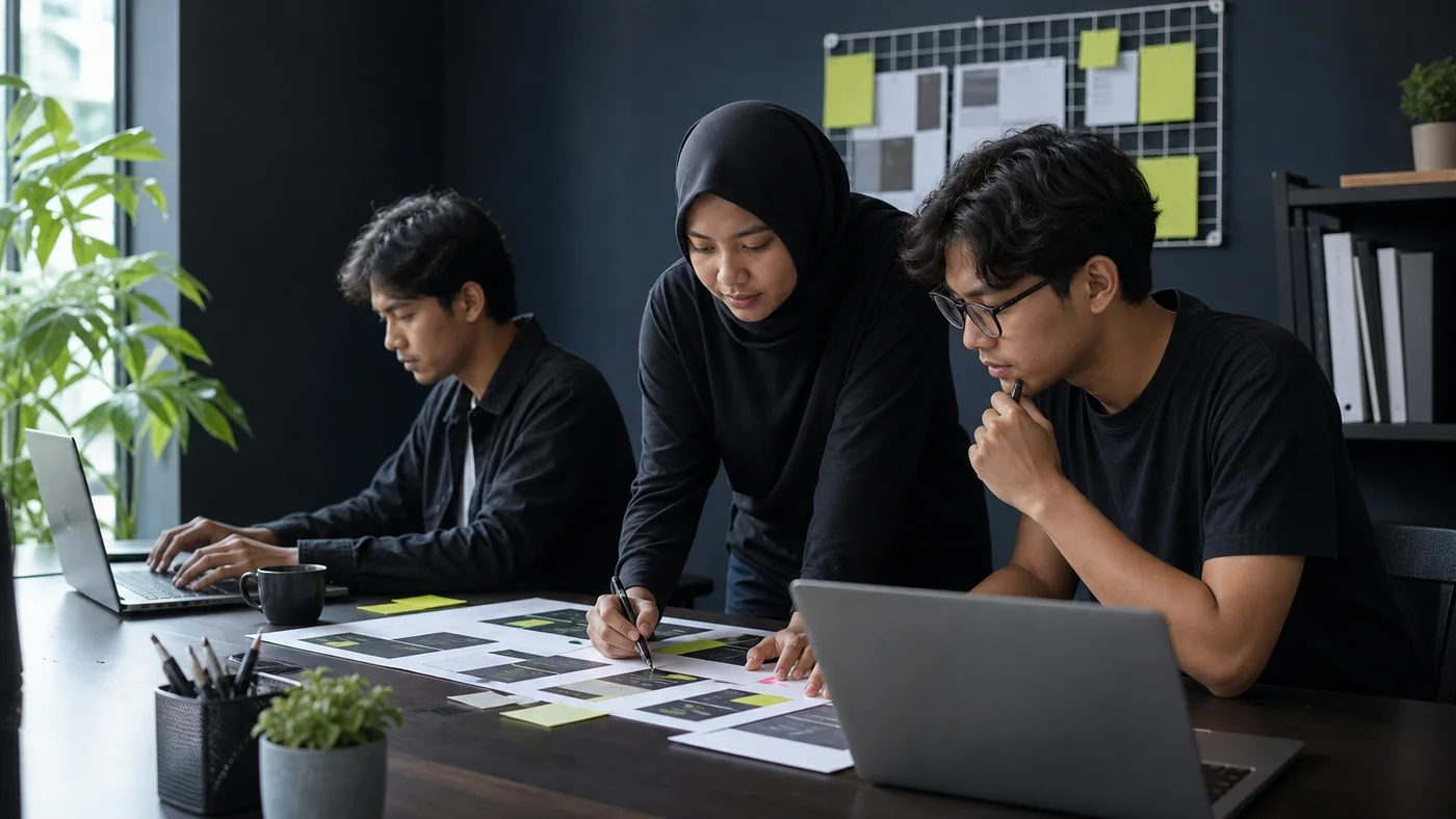 Tim Zando menjalankan rencana dengan fokus